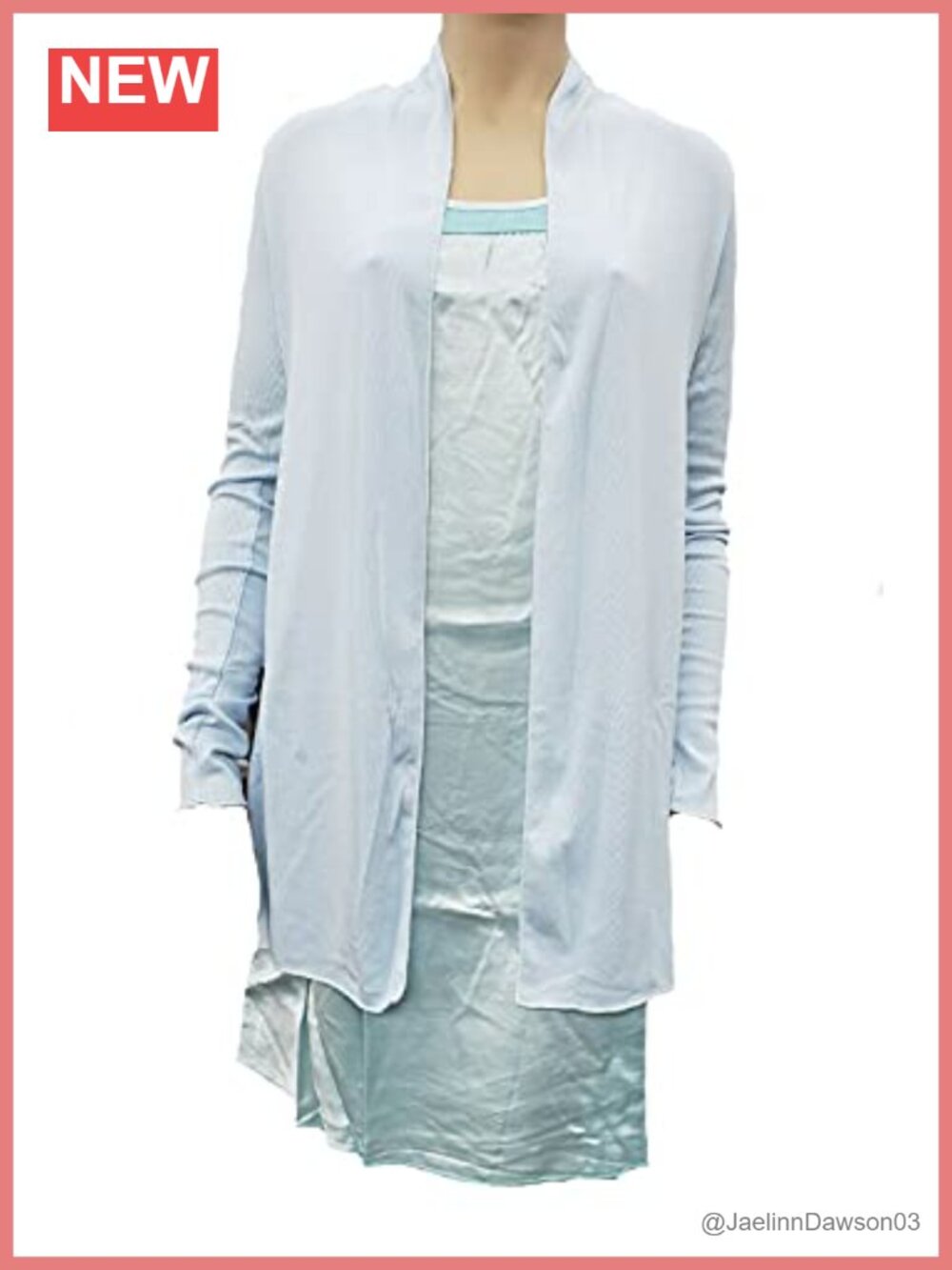 Rib Knit Long Sleeve Cardigan Merrow Edge Trim Cotton Terry Lounge Robe
